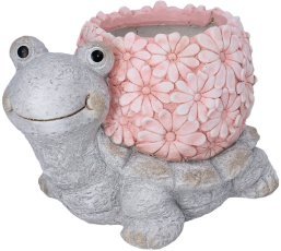 Gartenblumentopf – rosa Schildkröte – GOT7430