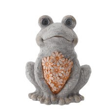 Chomik - Gartenfigur – Frosch mit LED – GOT7461