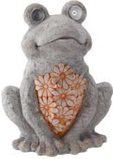 Chomik - Gartenfigur – Frosch mit LED – GOT7461