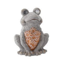 Chomik - Gartenfigur – Frosch mit LED – GOT7461