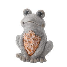 Chomik - Gartenfigur – Frosch mit LED – GOT7461