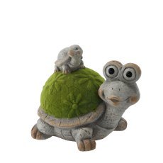 Chomik - Gartenfigur – Schildkröte mit LED – GOT7508