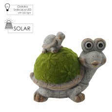 Chomik - Gartenfigur – Schildkröte mit LED – GOT7508