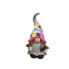 Chomik - Gartenfigur – Zwerg Junge/Mädchen mit LED, 2 Stück – GOT7744