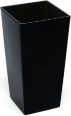 Chomik - Blumentopf Finezja 19x19 cm mit Einsatz – Schwarz - LAM45327