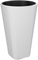 Mittlerer Blumentopf Muza 39 cm – Weiß - LAM58877