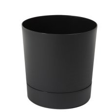 Topf mit Untersetzer Aura 32,5 cm – schwarz – LAM41275