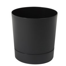 Topf mit Untersetzer Aura 35 cm – schwarz - LAM41282