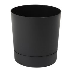 Topf mit Untersetzer Aura 38 cm – schwarz - LAM41299
