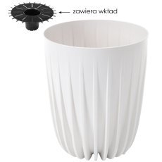 Chomik - Topf Mira 39 cm – weiß – LAM59119