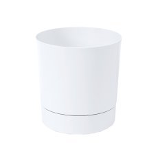 Topf mit Untersetzer Aura 35 cm – weiß – LAM51281