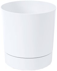 Chomik - Topf mit Untersetzer Aura 38 cm – weiß – LAM51298