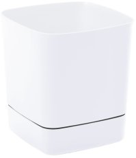 Topf mit Untersetzer Clima 30 cm – weiß – LAM51434
