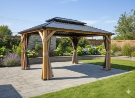 Chomik - Gartenpavillon 3 × 3,65 × 2,78 m - ALF6938