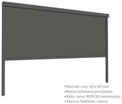 Chomik - Rollo für Aluminium-Pergola 4 m, manuell, 366 cm - RIT1460