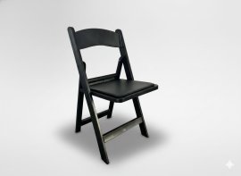 Klappbarer Cateringstuhl – Schwarz – ZUM6303
