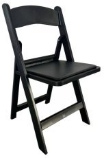 Klappbarer Cateringstuhl – Schwarz – ZUM6303