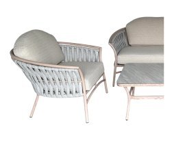 Chomik - Komplettset Aluminium-Gartenmöbel Valletta - ALM8147