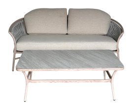 Chomik - Komplettset Aluminium-Gartenmöbel Valletta - ALM8147