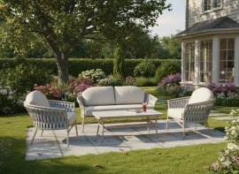 Chomik - Komplettset Aluminium-Gartenmöbel Valletta - ALM8147