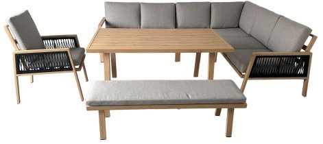 Chomik - Komplettset aus Aluminium-Möbeln Ottawa - ALM8154