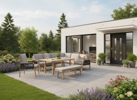 Chomik - Komplettset aus Aluminium-Möbeln Ottawa - ALM8154