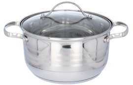 Chomik - Edelstahl-Topf mit Deckel 3 L – KIR2537