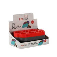 Chomik - Silikon-Backform für Muffins, 6 Stück – OKY0573