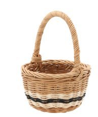 Rattan-Korb mit Henkel 13 cm – natur – DRA7329