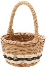 Rattan-Korb mit Henkel 13 cm – natur – DRA7329