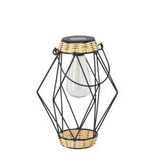 Solarlampe aus Metall 22 cm LED – schwarz – LAP5917
