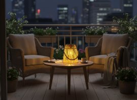 Chomik - LED-Solarleuchte 18 cm – Gelb – LAP6013