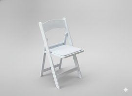 Klappbarer Cateringstuhl – weiß – ZUM6297