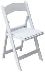Klappbarer Cateringstuhl – weiß – ZUM6297