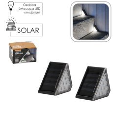Set aus 2 Solar-Stufenleuchten mit 9 LEDs – warmweiß – SOL4644
