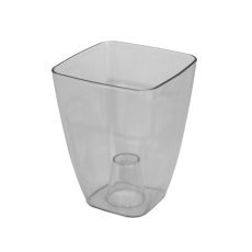 Quadratischer transparenter Orchideentopf 13 cm – FOM5980