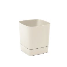 Blumentopf mit Untersetzer Clima 16 cm – Beige – LAM81406