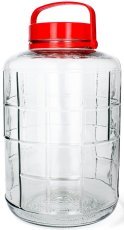 Glasgefäß 16 L universal mit Kunststoffdeckel – WEL6921
