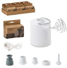 Akkubetriebene elektrische Luftpumpe für aufblasbare Produkte mit LED-Licht – CAM3730
