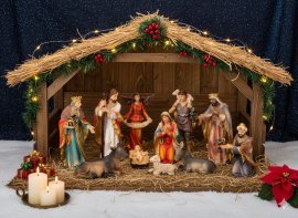 Weihnachtsfiguren-Set, 11-teilig – LIG3112