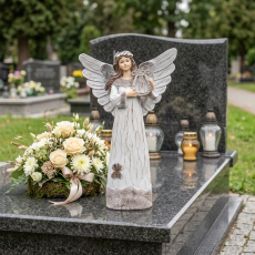 Figur Engel mit Leier - DED1697