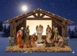 Weihnachtsfiguren-Set, 11-teilig, 70 cm – RAI3353