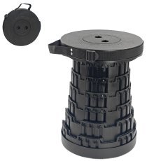 Klappbarer Teleskopstuhl – Schwarz – CAM5819