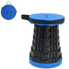 Klappbarer Teleskopstuhl – blau – CAM5826