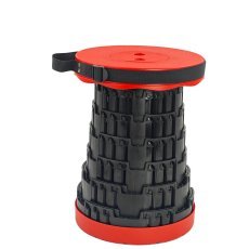 Klappbarer Teleskopstuhl – rot – CAM5833