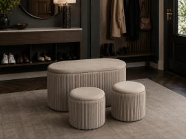3er-Set Hocker – Beige – PHO5963