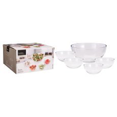 Set aus 5 Glasschüsseln für Salat – AMS93678