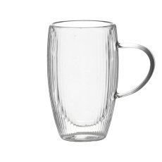 Set aus 2 gerippten Doppelwandgläsern, 440 ml – IBO4720