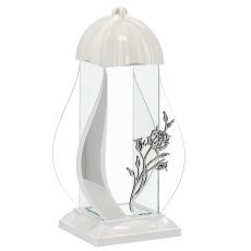 Lampion M Rose - Weiß, 39 cm - ZOZ4130