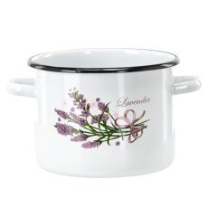 Emailletopf – weiß, 4,5 L, 20 cm – EMA4376